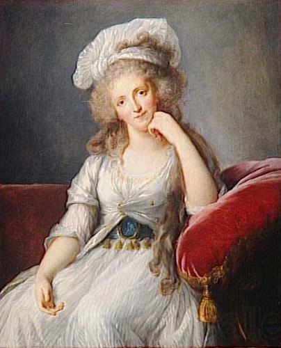 eisabeth Vige-Lebrun Portrait of Louise Marie Adelaide de Bourbon Norge oil painting art
